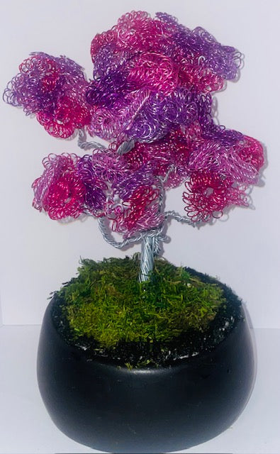 Pink and Purple Wire Tree