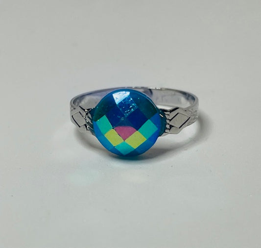 Blue Resizable Ring
