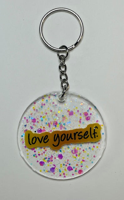 "Love Yourself" Keychain