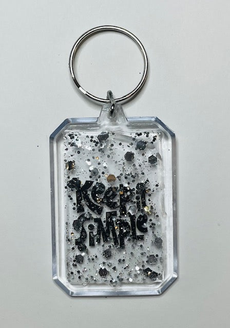 "Keep it simple" Keychain