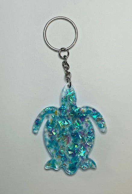 Blue Turtle Keychain