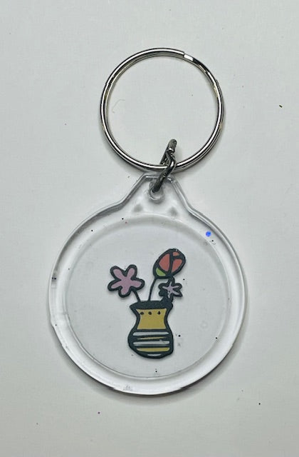 Color Flower Keychain