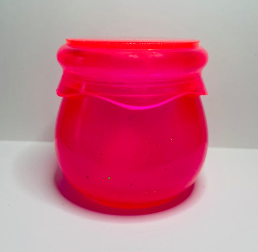 Hot Pink Resin Jar