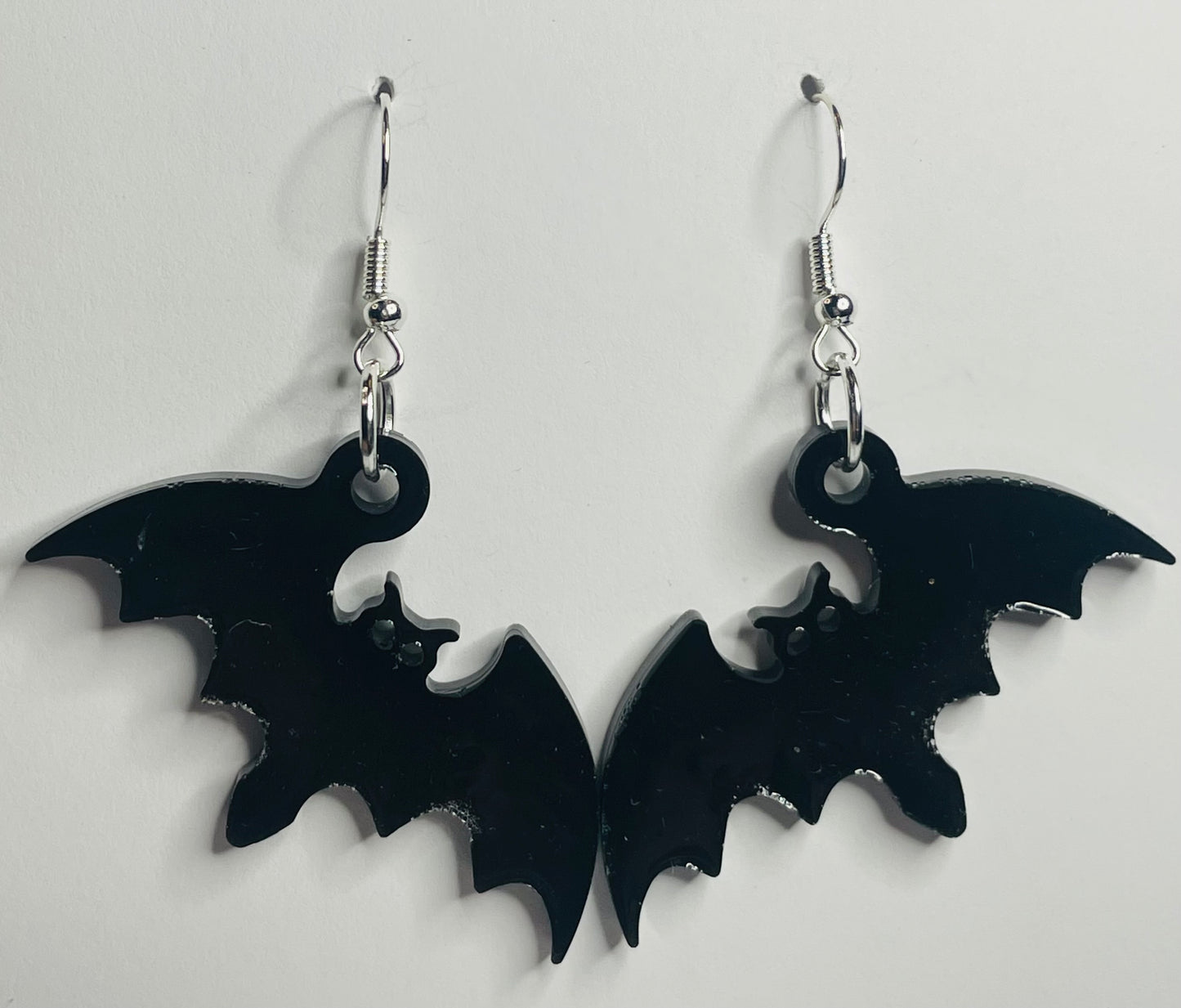 Black Bats Dangle Earrings