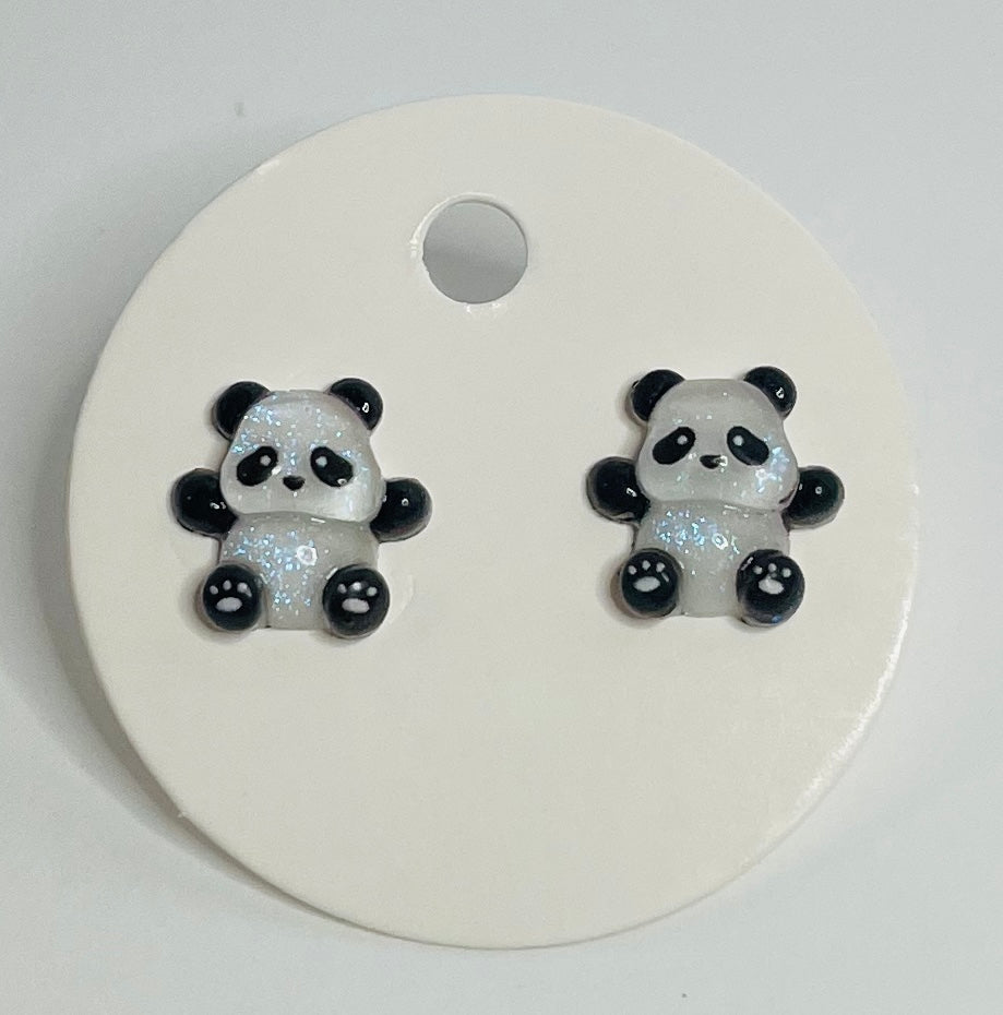 Panda Stud Earrings