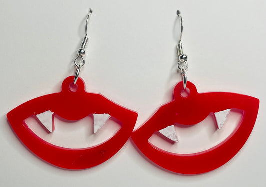 Vampire Fang Dangle Earrings