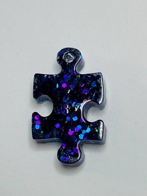 Purple Puzzle Piece Pendant