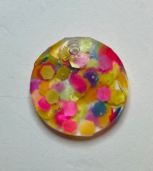Circle Glitter Pendant