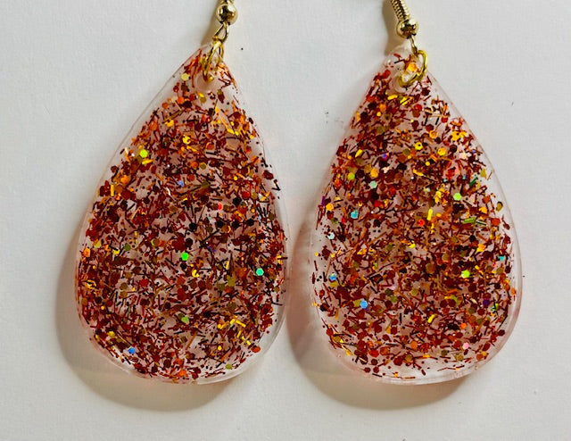 Fall Resin Dangle Earrings